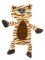(image for) 12" Tiger Crinkle Flat Dog Toy