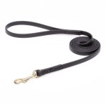 (image for) Black Biothane American Bulldog Leash for Walking, Tracking_1