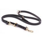 (image for) Multipurpose Black Biothane American Bulldog Leash for over 7 Different Activities