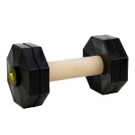 (image for) "Schutzhund Champion" 2 1/4 lbs (1000 g) Wooden Dog Training Dumbbell with Removable Plastic Weight Plates