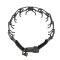 (image for) American Bulldog Pinch Prong Collar of Black Stainless Steel 1/8 inch (3.2 mm) link diameter