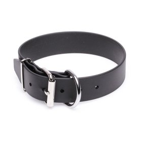 (image for) Extra Wide Black Biothane American Bulldog Collar