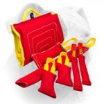 (image for) Bite training set and three great presents of French Linen for American Bulldog