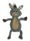 (image for) 12" Donkey Crinkle Flat Dog Toy