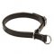 (image for) Adjustable Leather American Bulldog Slip Collar&Nickel plated hardware