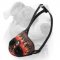 (image for) Handpainted "Fire Flames" nose padded leather American Bulldog muzzle for training