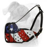 (image for) Hand painted by our artists leather Muzzle "Dondi" Plus