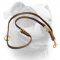 (image for) Genuine quality leather leash for training and walking American Bulldog