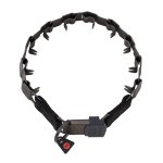 (image for) Neck Tech American Bulldog Prong Collar of Black Stainless Steel 24 inch (60 cm) long