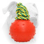 (image for) Strong rubber water ball for American Bulldog training - 2 1/3 inch