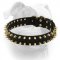 (image for) Luxury spiked leather collar for American Bulldog