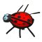 (image for) 10" Crinkle - Squeak Ladybug 