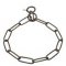(image for) Herm Sprenger Choke American Bulldog Collar of Black Stainless Steel - Fur Saver 1/9 inch (3 mm) link diameter