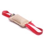 (image for) Jute Puppy Bite Tug with Two Handles - 2 1/3 inch on 8 inch (6x20 cm)