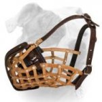 (image for) Police Leather Muzzle For American Bulldog