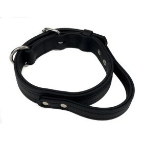 (image for) Biothane Agitation Collar with Handle Black