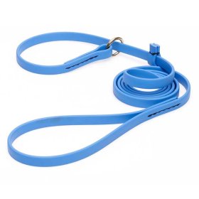 (image for) Solid Blue Biothane American Bulldog Leash and Collar Combo