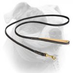(image for) Genuine quality stitched leather American Bulldog leash