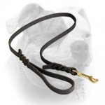 (image for) Soft leather American Bulldog leash of 13 mm wide