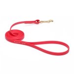 (image for) Lovely Red Biothane Dog Leash for Walking, Tracking_1