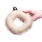 (image for) Super Strong Donut Shaped Puppy Jute Bite Tug (8.6 inches diameter)