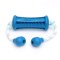 (image for) Blue Rubber Training Dental Toy With Handles (Large: 2” x 4.7” (5 cm x 12 cm))