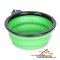 (image for) "Green Abyss" Collapsible Polymer Dog Bowl (Small Size)