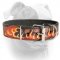 (image for) Original style leather handpainted collar for American Bulldog