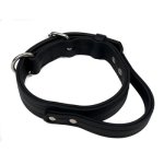 (image for) Biothane Agitation Collar with Handle Black