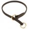 (image for) Silent Leather Training Choke Collar - American Bulldog