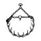 (image for) ULTRA-PLUS Black Stainless Steel Prong Collar with Center-Plate, Assembly Chain and ClicLock (2.25 mm x 16 inches) Herm Sprenger