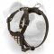 (image for) Soft leather American Bulldog puppy harness with cones