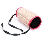 (image for) Thick Jute Dog Bite Tug Barrel with Handles for Wide Grip