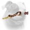 (image for) Short leather quick grab leash (pull tab leash) for American Bulldog