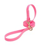 (image for) Pink Waterproof American Bulldog Leash Made of Biothane