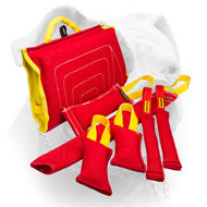 (image for) Bite training set and three great presents of French Linen for American Bulldog