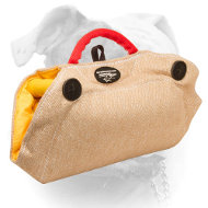 (image for) Puppy and Young American Bulldog Jute Bite Builder