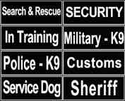 (image for) ID Patches for American Bulldog Harnesses And Collars