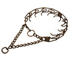 (image for) Herm Sprenger Antique Copper Plated American Bulldog Pinch Prong Collar 1/6 inch (3.9 mm) link diameter