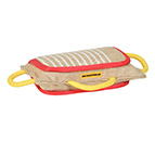 (image for) 3 Handled Bite Pillow-Training Jute Bite PAD - Bulldog training