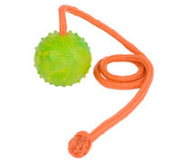 (image for) K9 Ball with Rope-Activity Dog Toy for American Bulldog