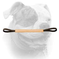 (image for) American Bulldog puppy pocket toy made of leather