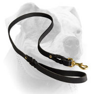 (image for) Handcrafted leather dog leash for walking and tracking