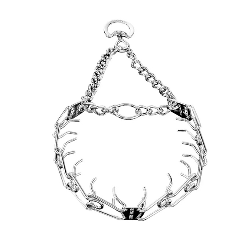 (image for) Chrome Plated Prong Collar with Swivel (2.25 mm x 16 inches) Herm Sprenger