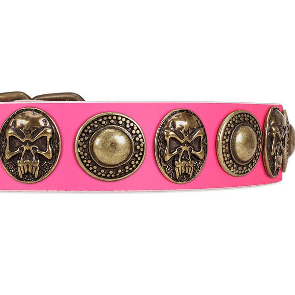 Durable hardware on full grain natural leather dog collar for your pet
