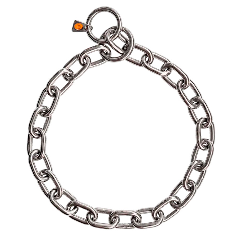 (image for) Extra Strong Stainless Steel Medium Sized Link Chain Collar - 5.0 mm