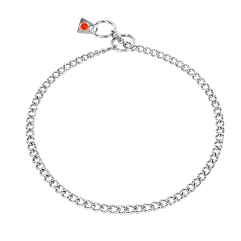 (image for) Stainless Steel Short Link Chain Collar with Round Links - 2.0 mm