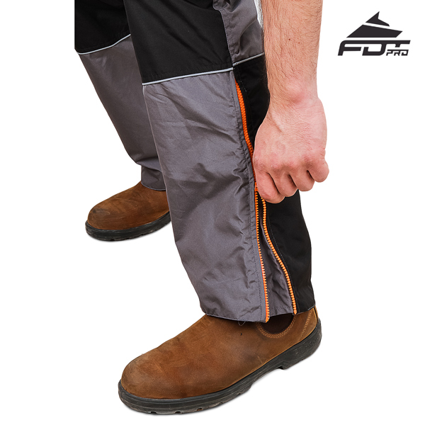 Top Notch Zippers on FDT Professional Pants for Dog Training