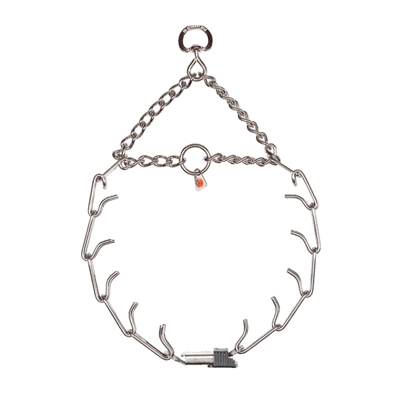 (image for) ULTRA-PLUS Stainless Steel Training Prong Collar with Swivel, Assembly Chain and ClicLock (4 mm x 25 inches) Herm Sprenger
