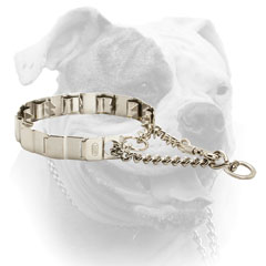 Neck tech pinch American Bulldog collar of stainless steel